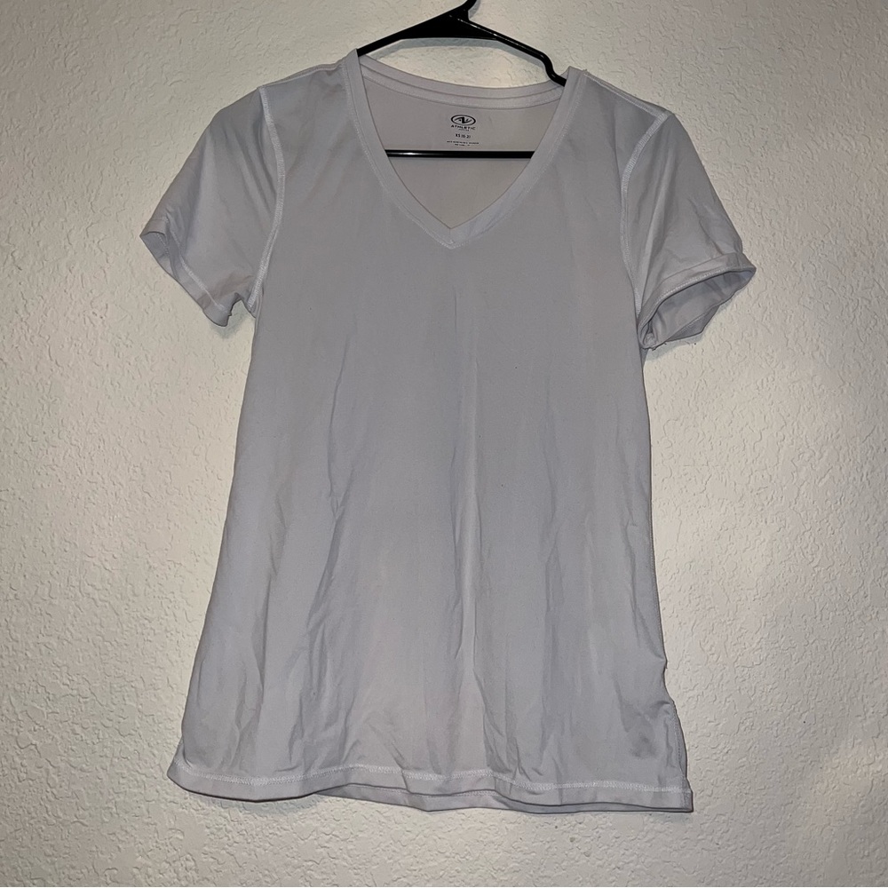 Athletic White Tee, women’s size Small 0-2